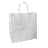 White Takeaway Paper Carry Bags 280x280mm (Qty:50)
