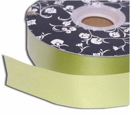Florist Tear Ribbon Olive 30mm wide x 90m per roll