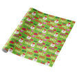 hohoho on green wrapping paper (length: 60m), front view