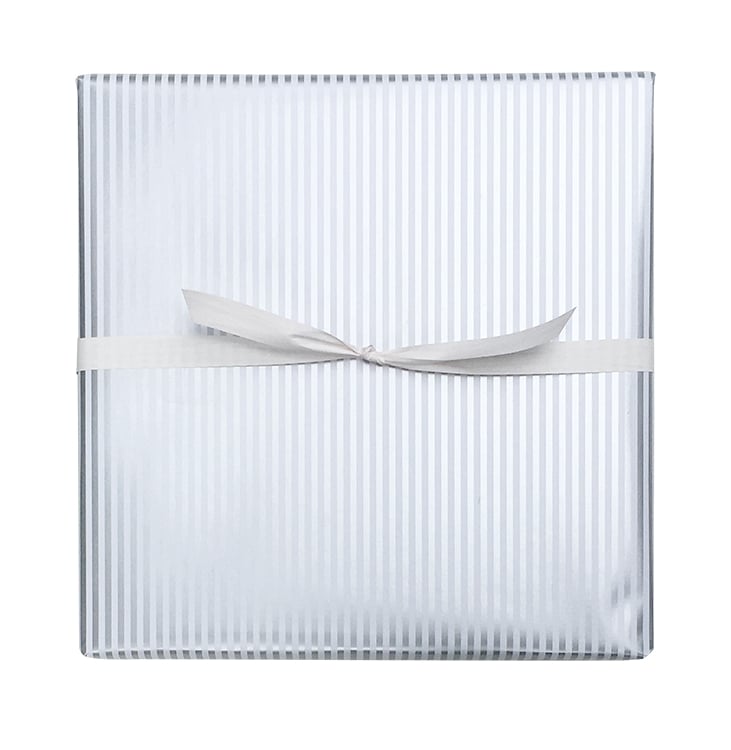 Silver Stripe Wrapping Paper Roll (Length: 50M)