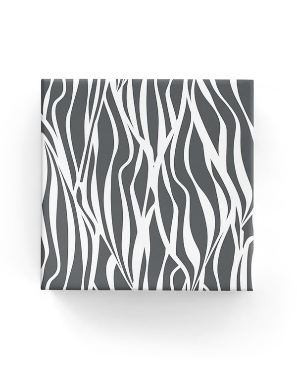 Charcoal Wave Wrapping Paper Roll (Length: 50M)
