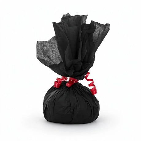 black tissue paper sheets 500x750mm 17gsm, front view