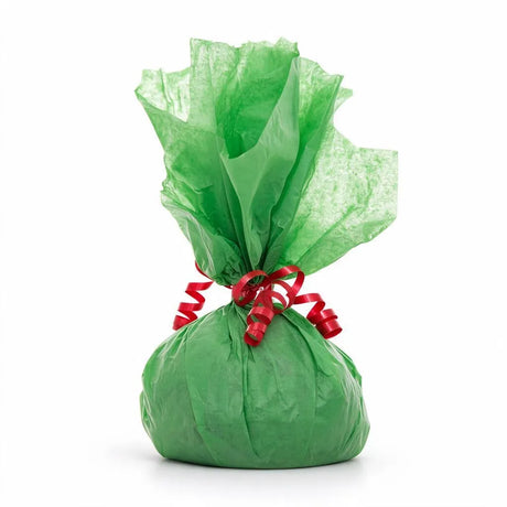 lime green tissue paper sheets 500x750mm 17gsm, front view