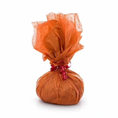 orange tissue paper sheets 500x750mm 17gsm, front view