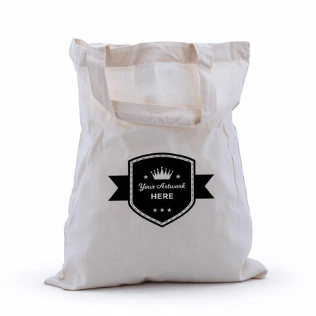 Custom Printed Calico Bags with Two Handles 1 Colour 2 Sides 380x300mm