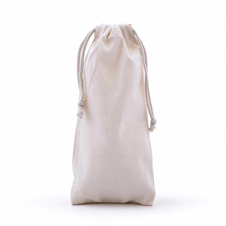 Drawstring Calico Bags 200x100mm | Natural Calico (Qty:50)