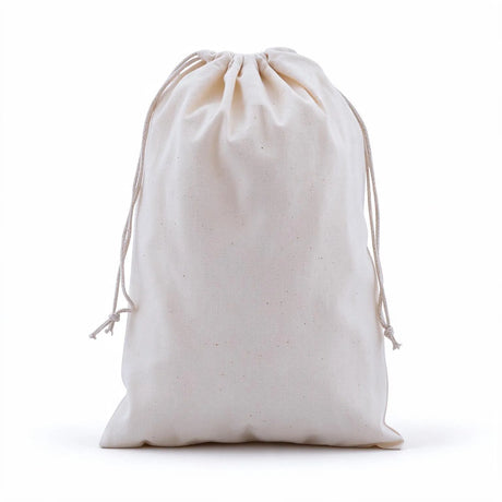 Drawstring Calico Bags 300x200mm | Natural Calico (Qty:50)