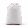 drawstring calico bags 400x300mm | natural calico, front view