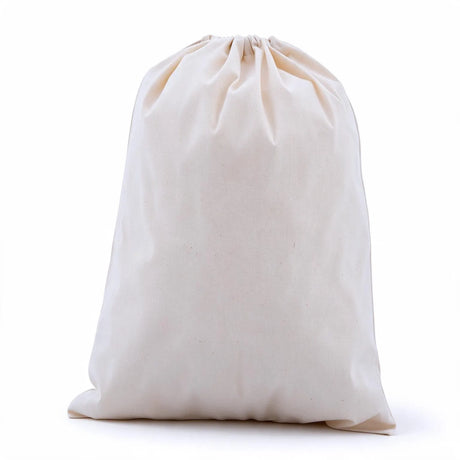Drawstring Calico Bags 500x400mm | Natural Calico (Qty:50)