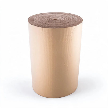 corrugated cardboard roll - 915mm x 75m (3 ft), front view