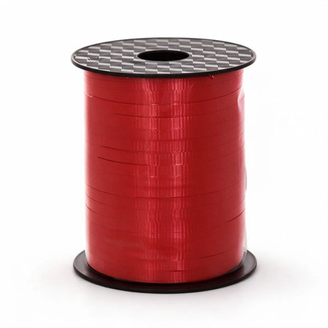 curling ribbon red 5mm wide x 457m per roll, front view