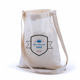 custom calico shoulder strap bags 380x300mm 3 colours 1 side, front view