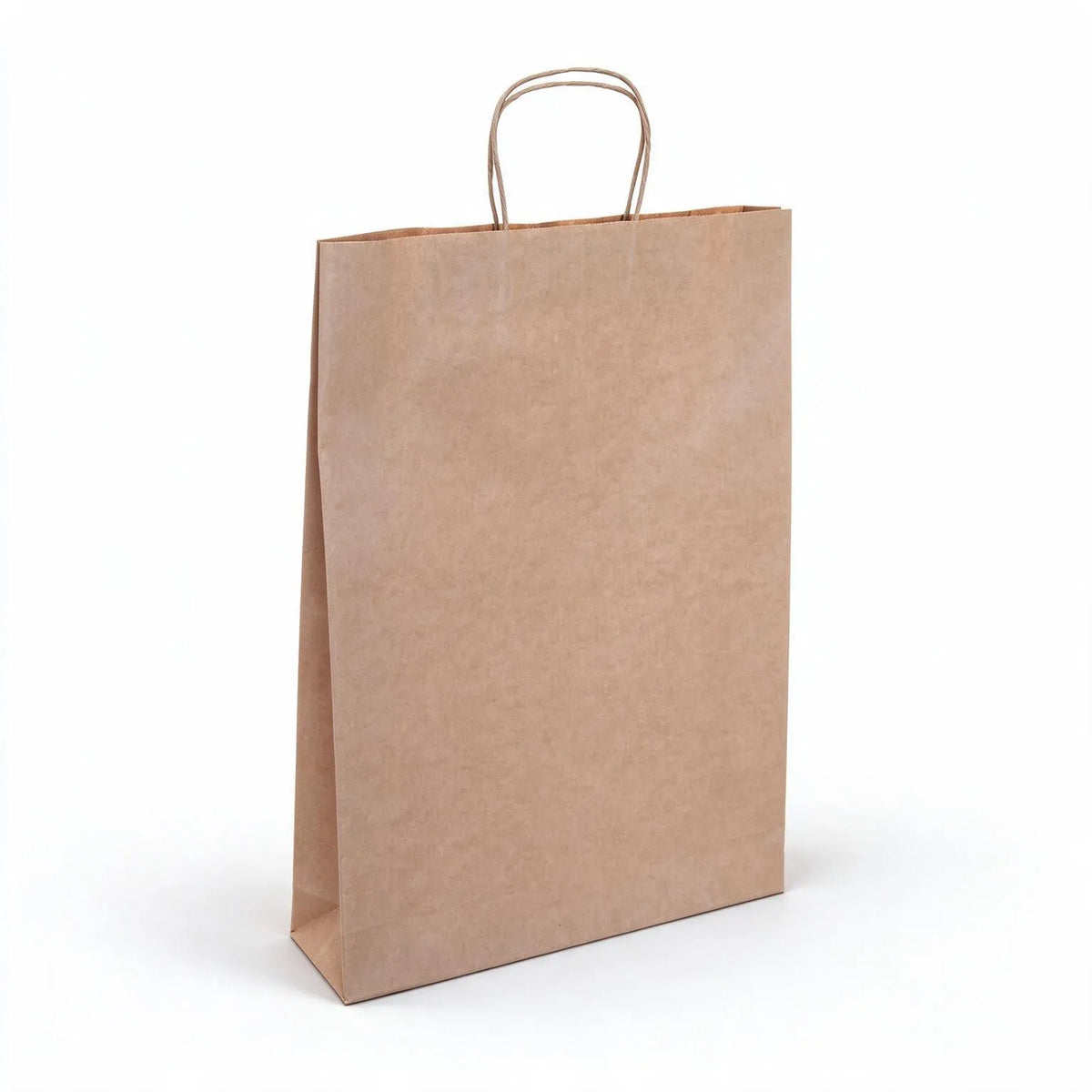 brown paper carry bags 340x480mm, front view