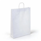 white paper carry bags 340x480mm, front view