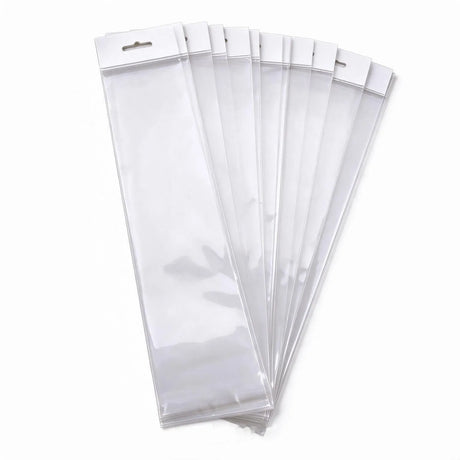 Hangsell Bags with White Headers 300x75mm 35µm (Qty:100)