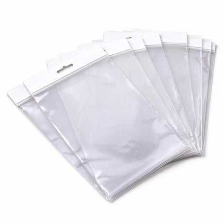 Hangsell Bags with White Headers 330x230mm 35µm (Qty:100)
