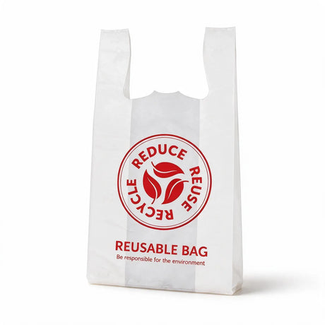 Large White Singlet Checkout Bags 300x540mm (Qty:500)