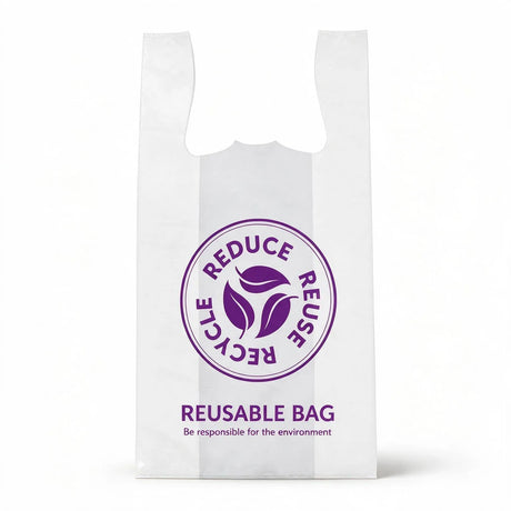 Extra-Large White Singlet Checkout Bags 320x640mm (Qty:500)