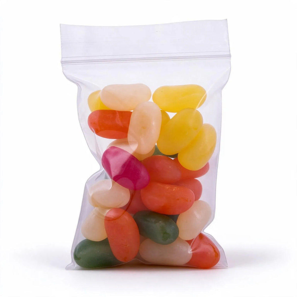 resealable press seal bags 75x100mm 75um, front view