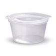 50ml sauce cup with hinged lid, front view