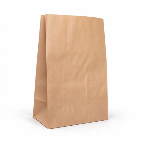 Brown Paper Grocery Bags Size 5 340x430mm & 175mm Gusset (Qty:250)