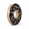 double sided satin ribbon nude 10mm wide x 30m roll, front view
