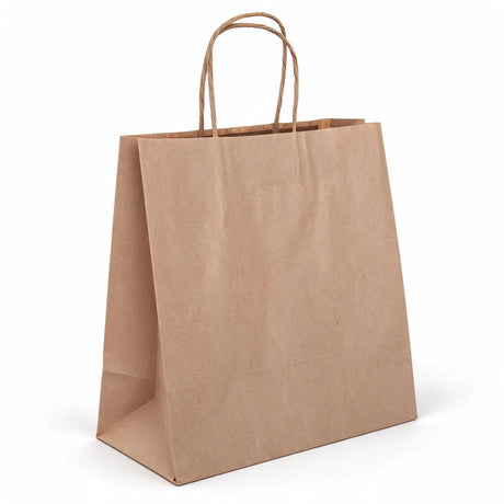 Brown Takeaway Paper Carry Bags 280x280mm (Qty:50)