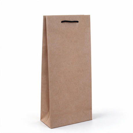 Deluxe Kraft Paper Double Wine Bottle Bags 180x390mm (Qty:100)