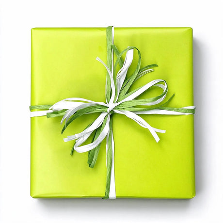 citrus green wrapping paper roll (length: 50m), front view