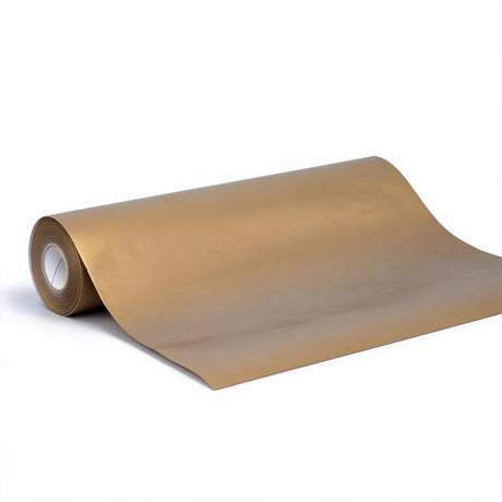 gold wrapping paper (length: 60m), front view