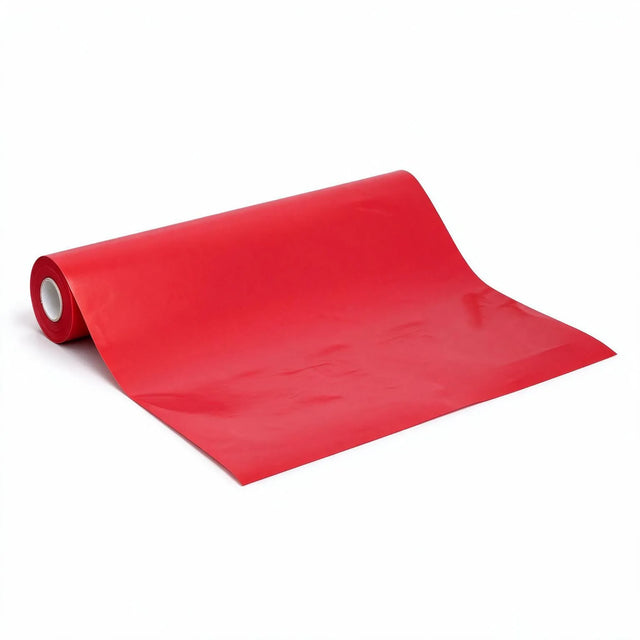red wrapping paper roll 500mm (length: 60m), front view