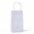white paper carry bags 160x265mm, front view